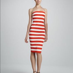 Robert Rodriguez graphic striped dress 0